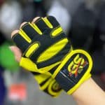 دستکش بدنسازی زرد 420032