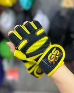 دستکش بدنسازی زرد 420032