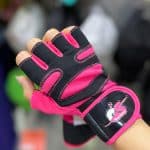 دستکش بدنسازی سرخابی 420032